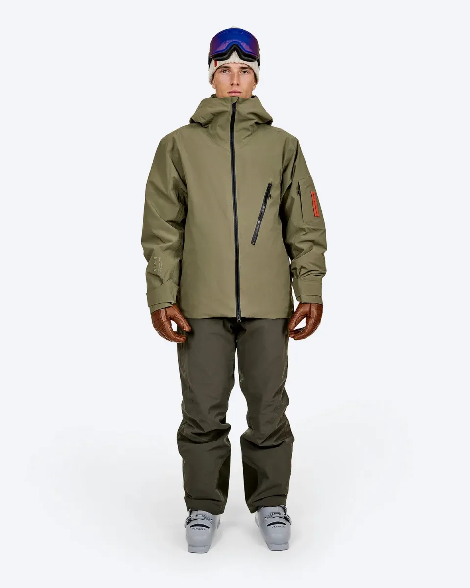 The Mountain Studio S-7 3L skijakke herre grønn isolert