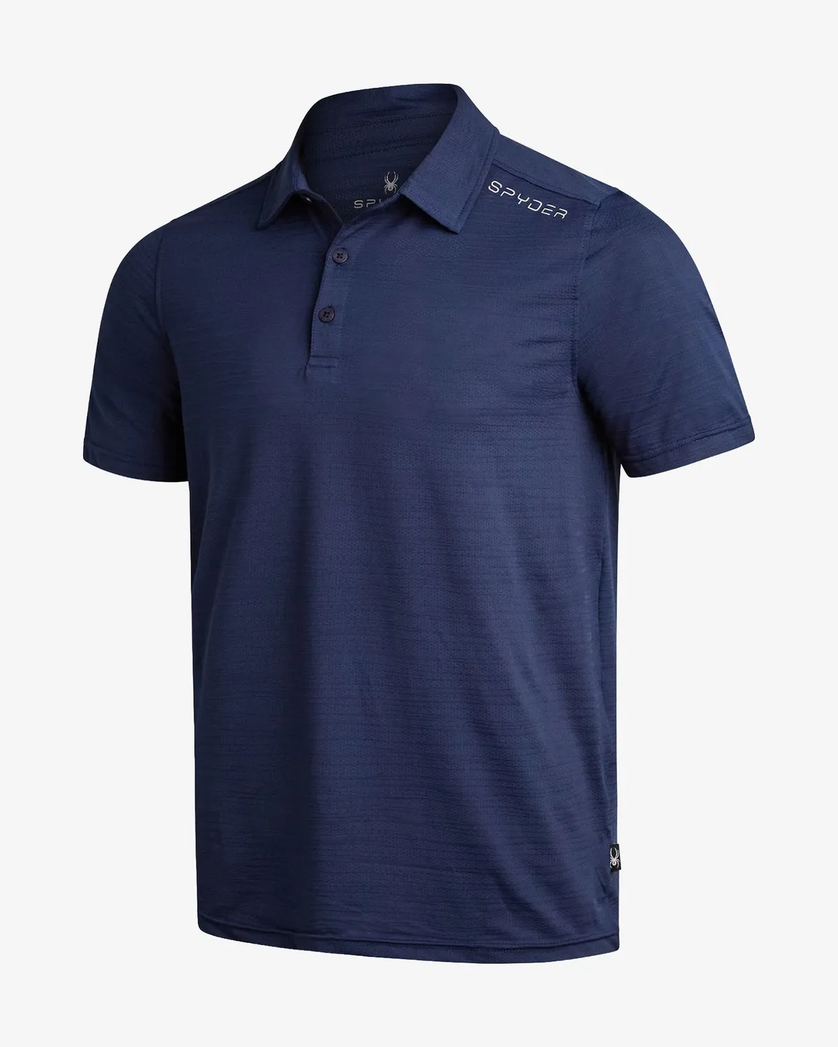 Spyder Jacquard polo herre navy – stretch