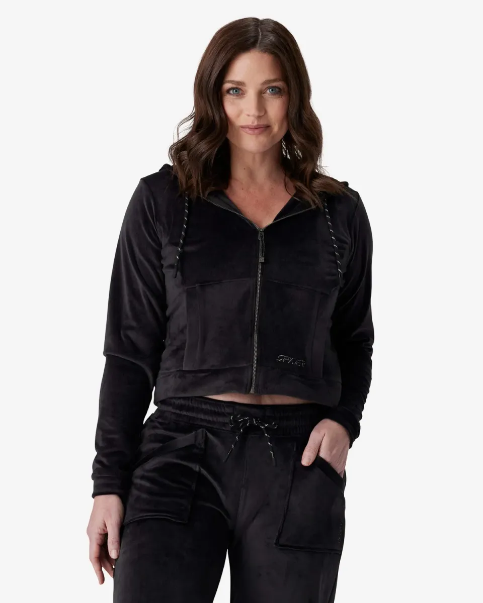 Spyder Shimmer jakke dame svart velour