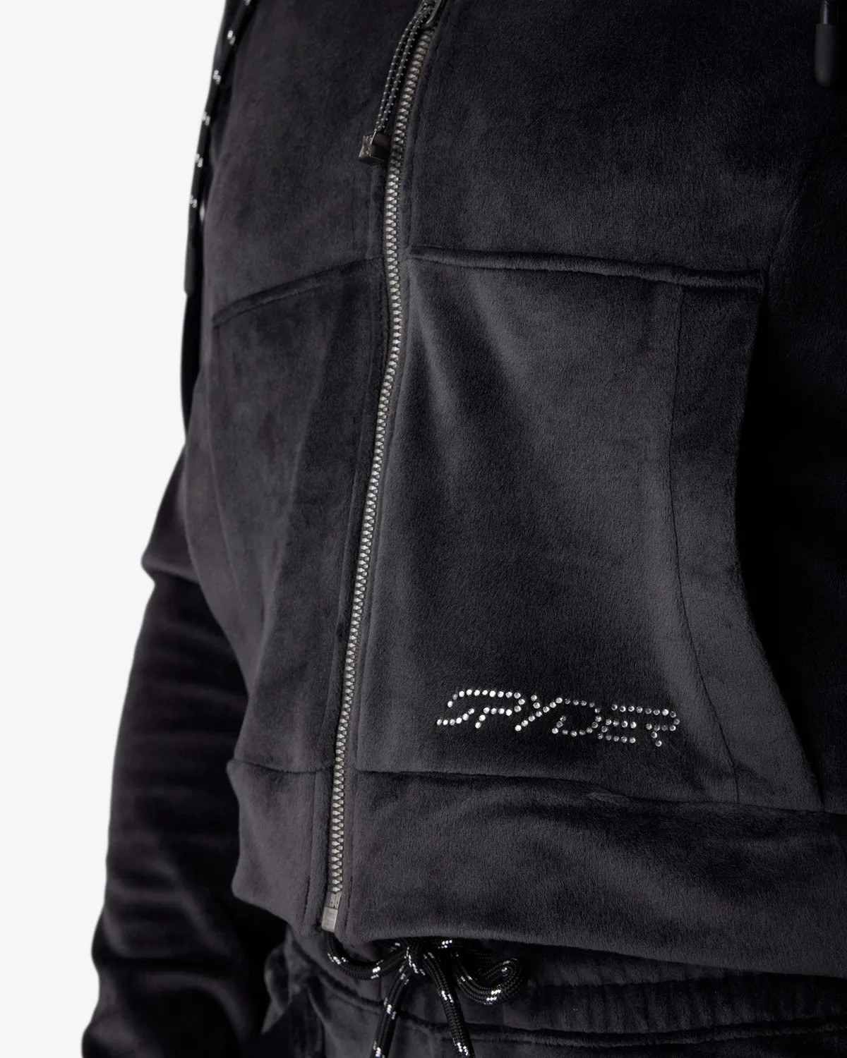 Spyder Shimmer jakke dame svart velour