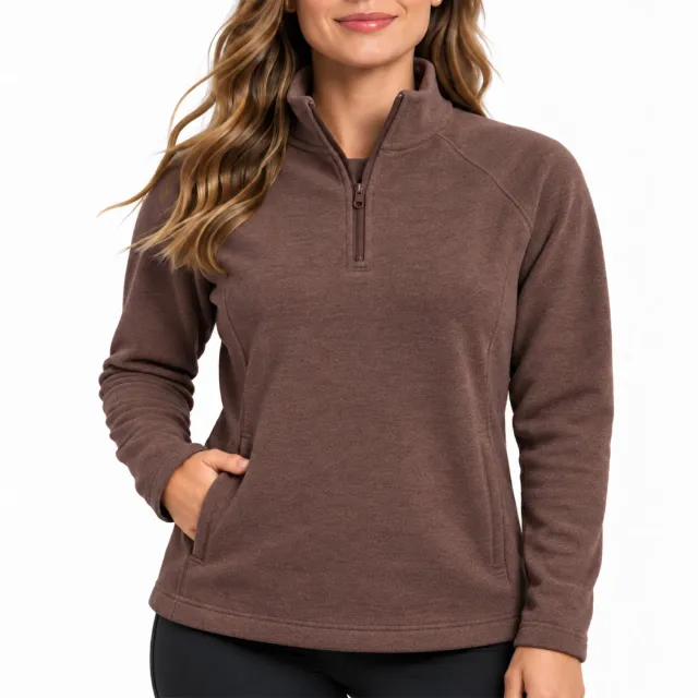 Spyder Brushed Corduroy quarter-zip kordfløyel Dark Brown