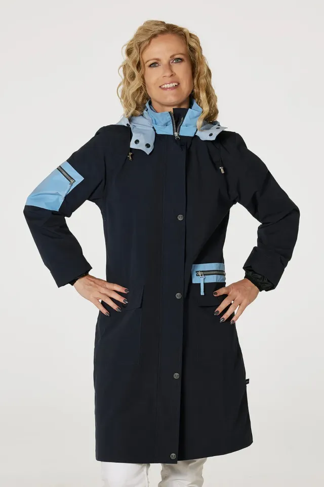 Windfield Danwear Berta regnfrakk marine vanntett