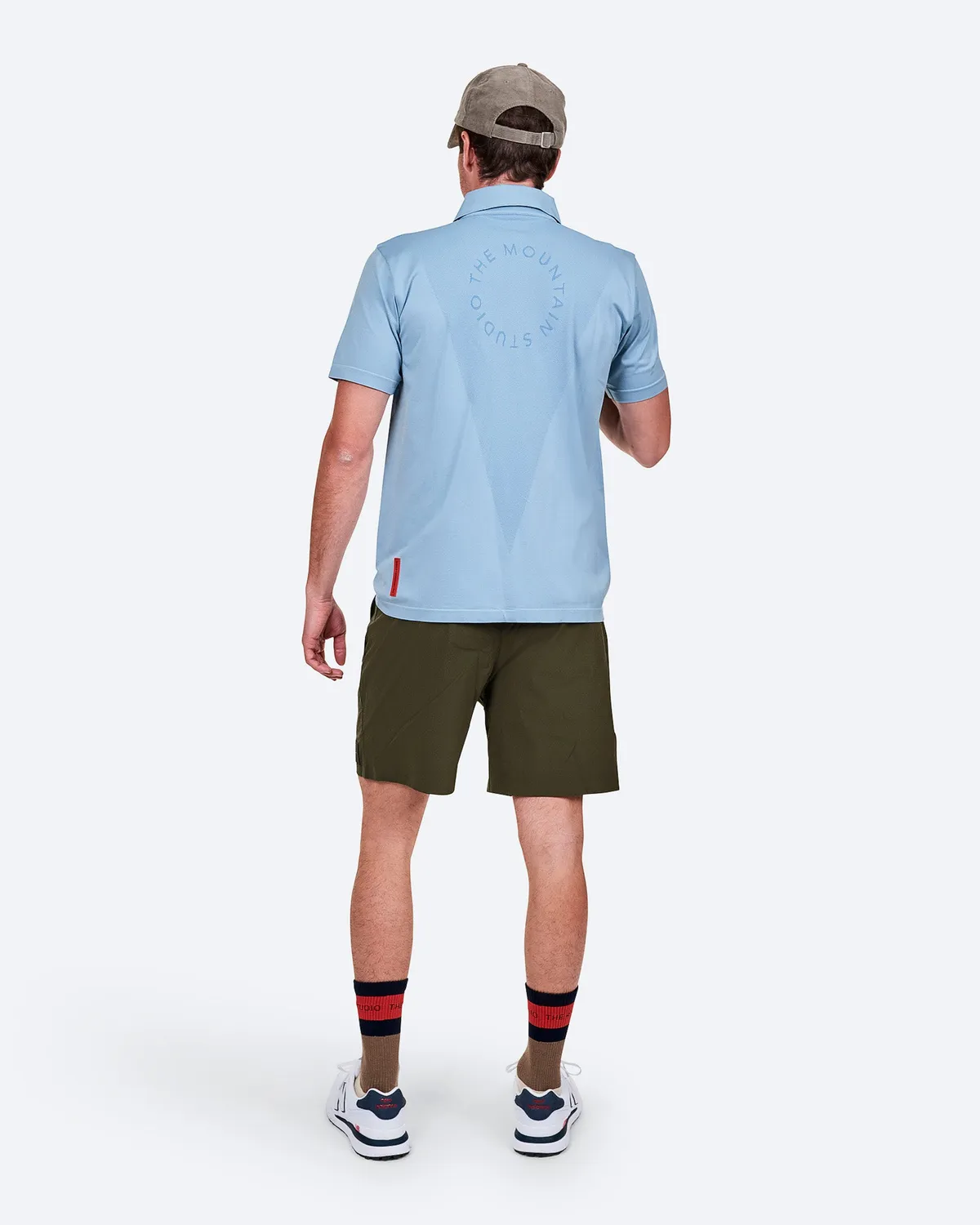 The Mountain Studio Q-5 Two Tone piké Dusty Blue stretch