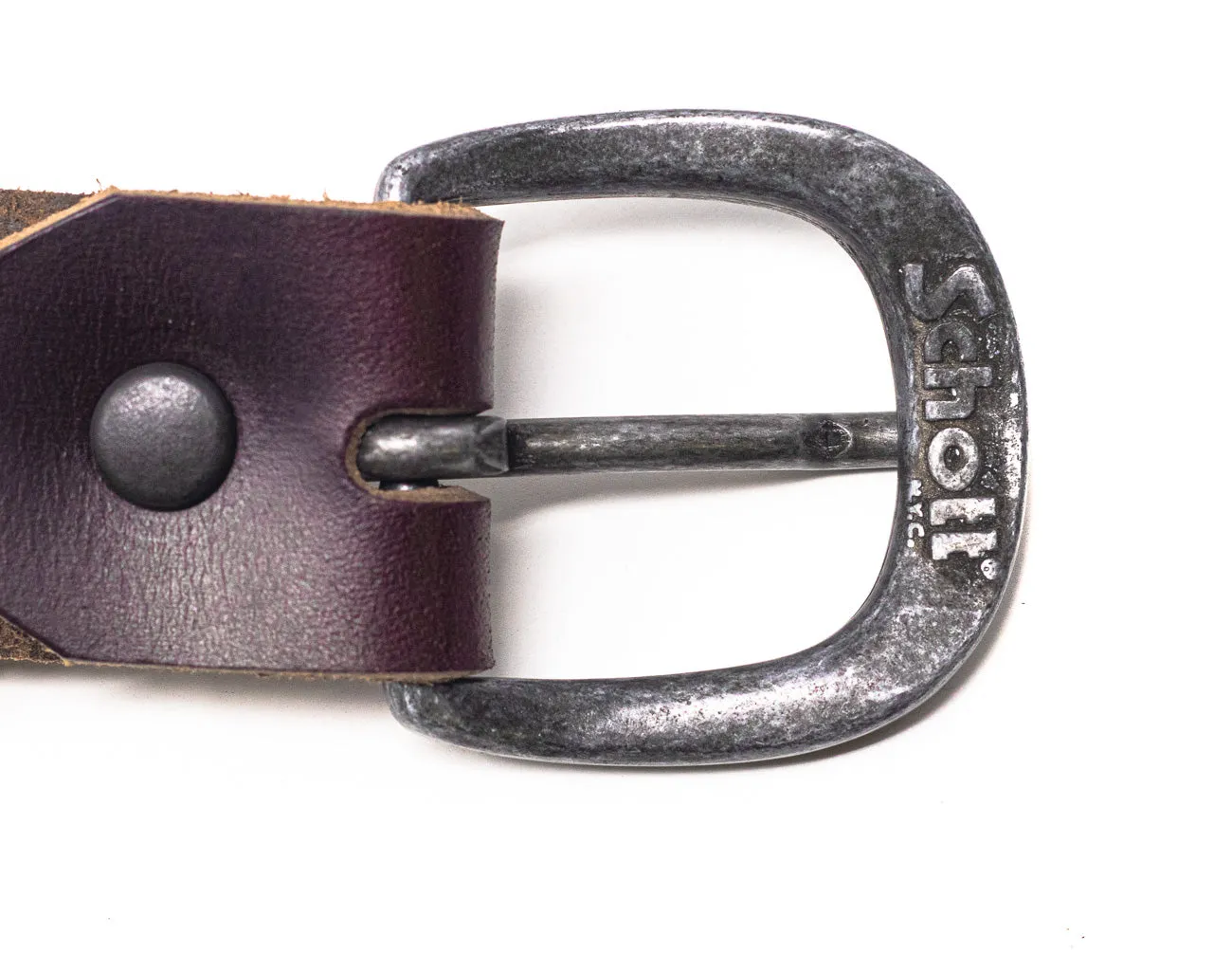 Schott NYC BLT91 skinnbelte brun Horween