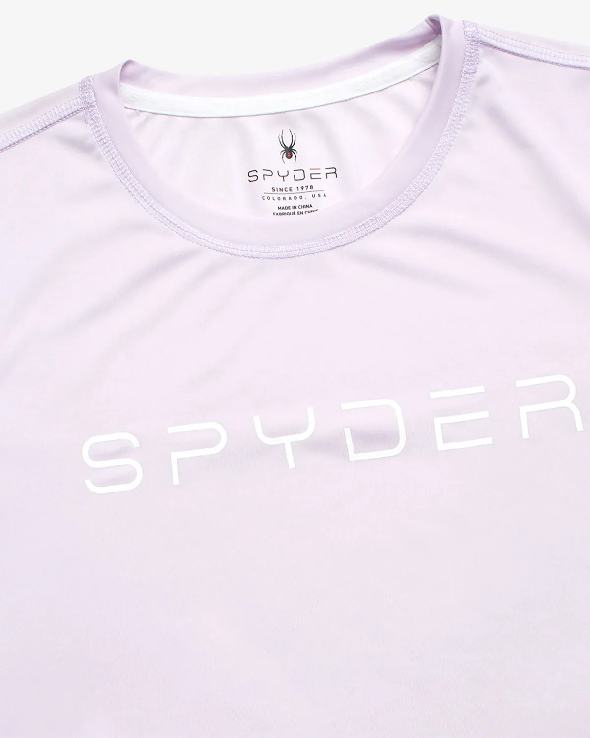 Spyder langermet t-skjorte dame lavendel UPF 50+