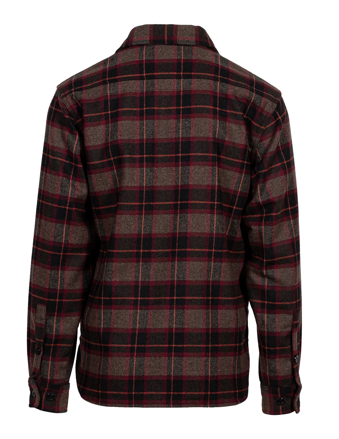 Schott NYC 7310P CPO-skjorte Brown ullblanding