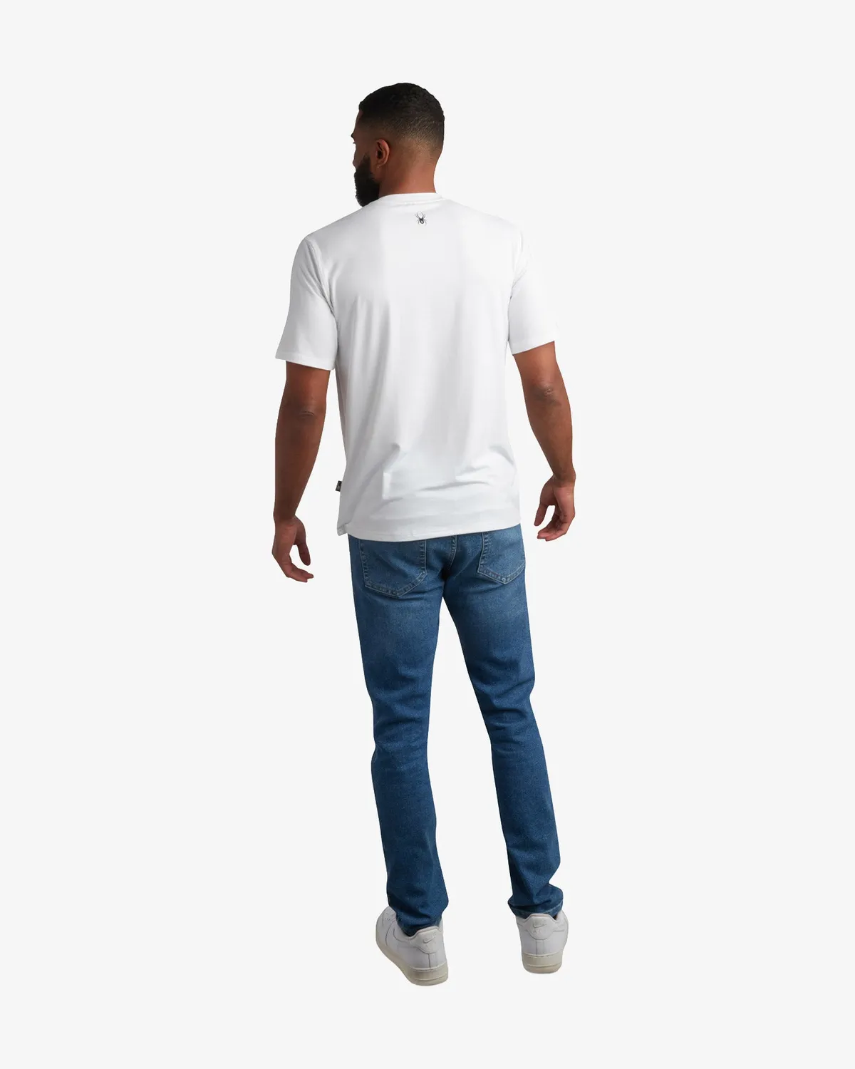 Spyder Short Sleeve Wordmark Tee t-skjorte hvit stretch