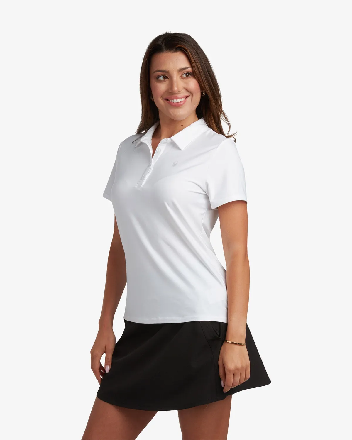 Spyder Weekender poloskjorte dame hvit stretch