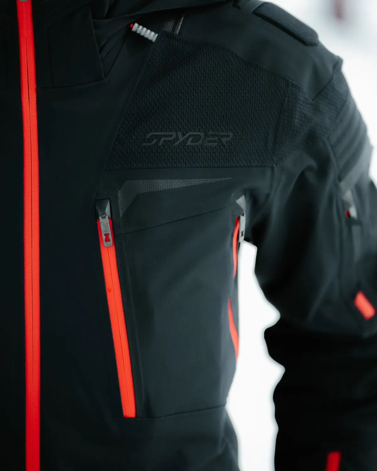 Spyder Pinnacle skijakke herre svart vanntett