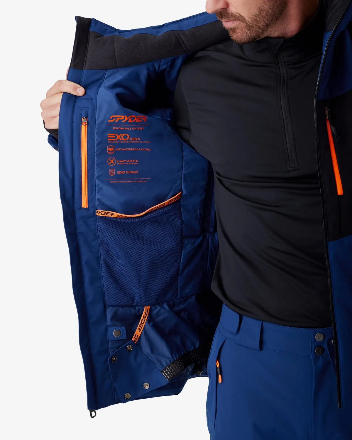 Spyder Copper skijakke herre Indigo 20K vanntett