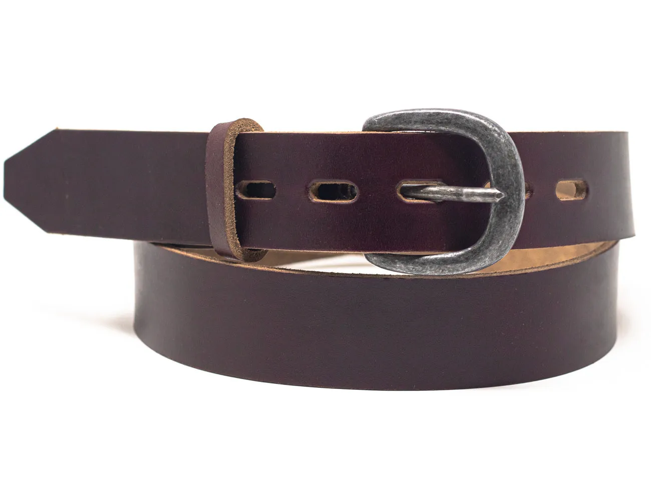 Schott NYC BLT91 skinnbelte brun Horween