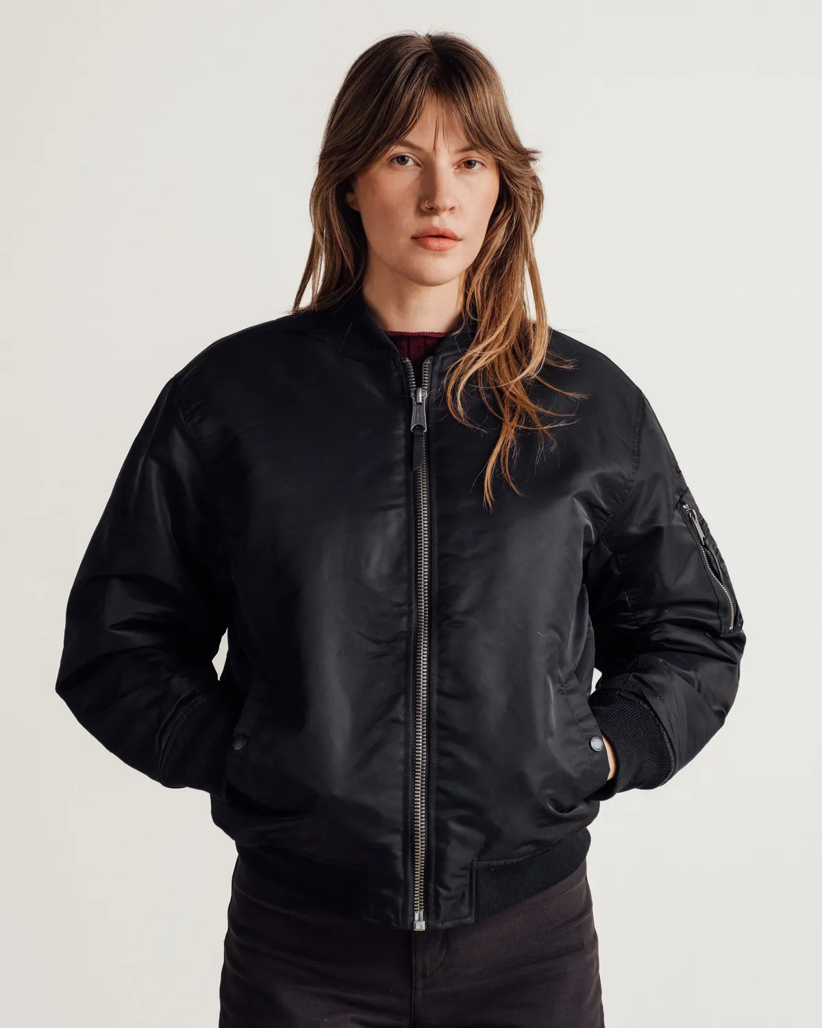 Schott NYC 9428W flyjakke MA-1 Black dame