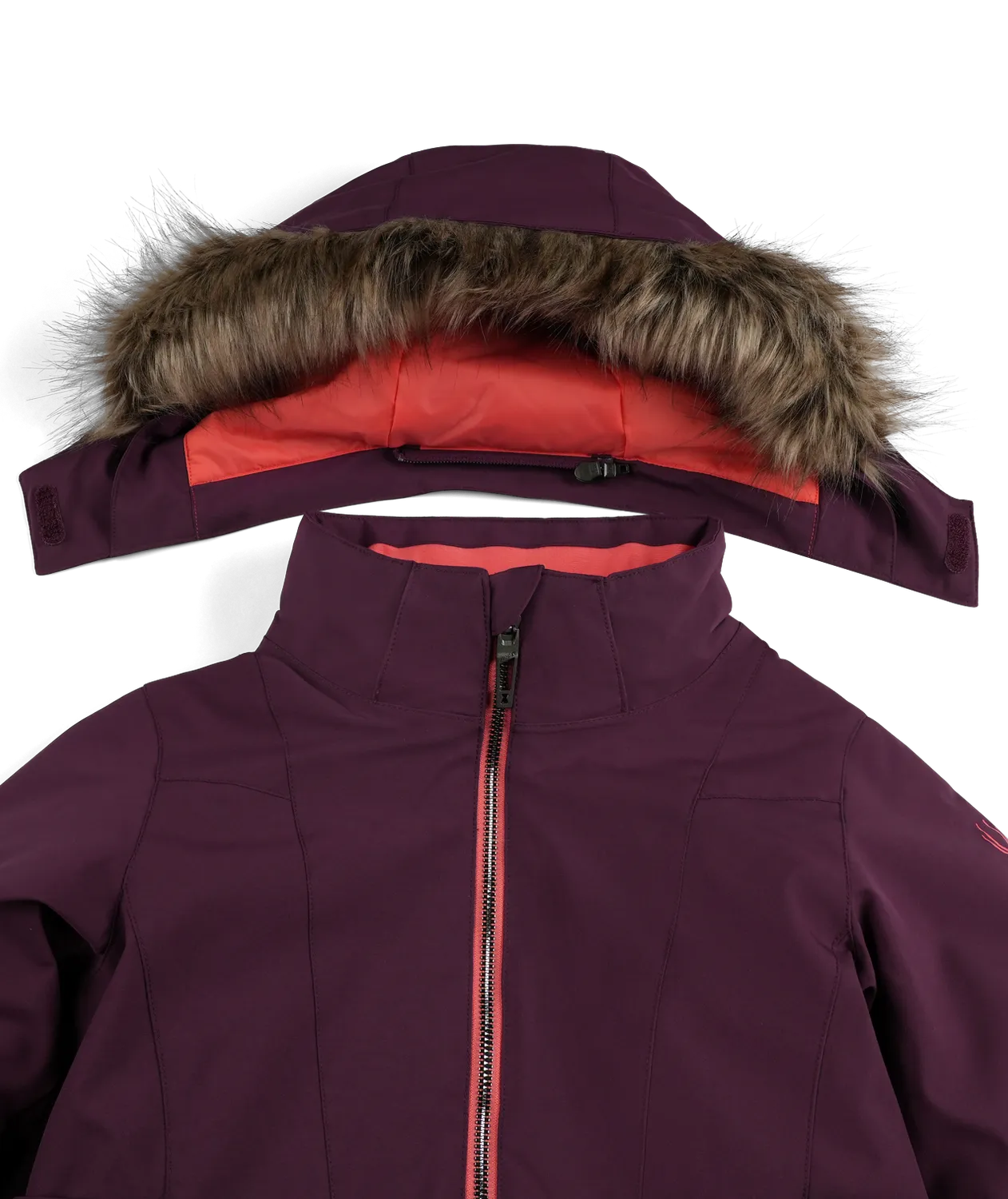 Spyder Lola skijakke jente plum vanntett 10K