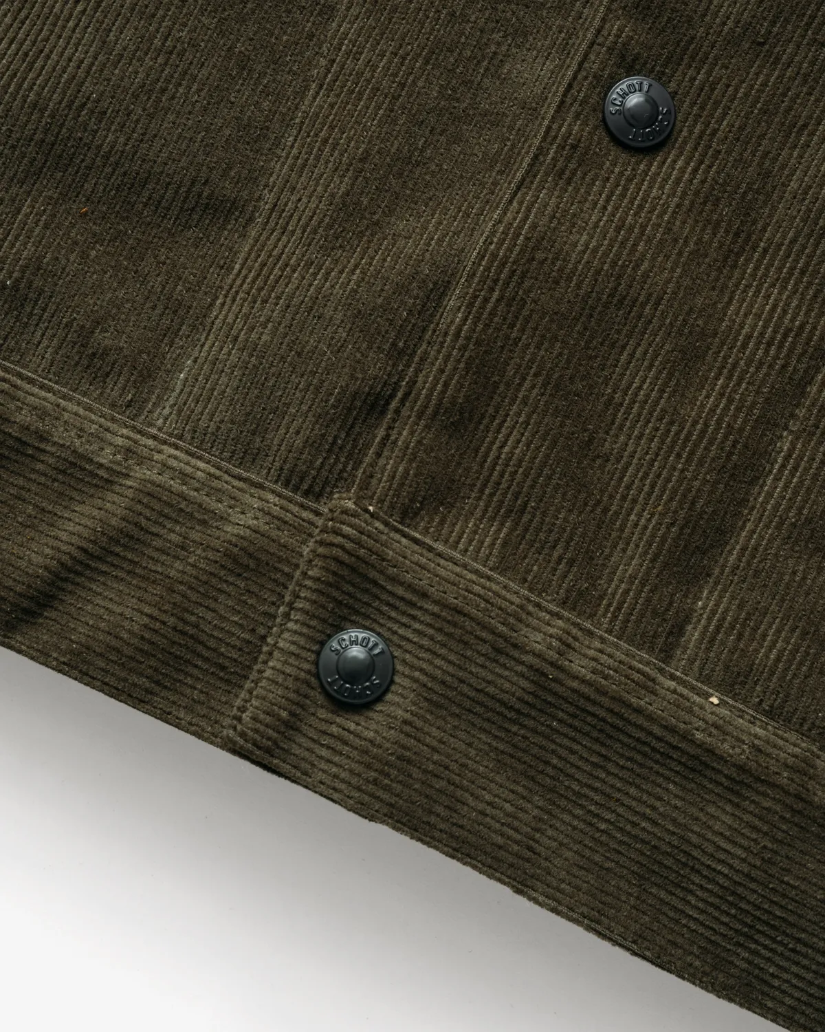 Schott NYC 8502 arbeidsjakke oliven broderi