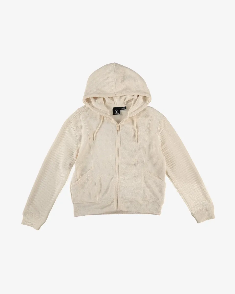 Spyder Techknit Zip hettejakke dame glidelås myk