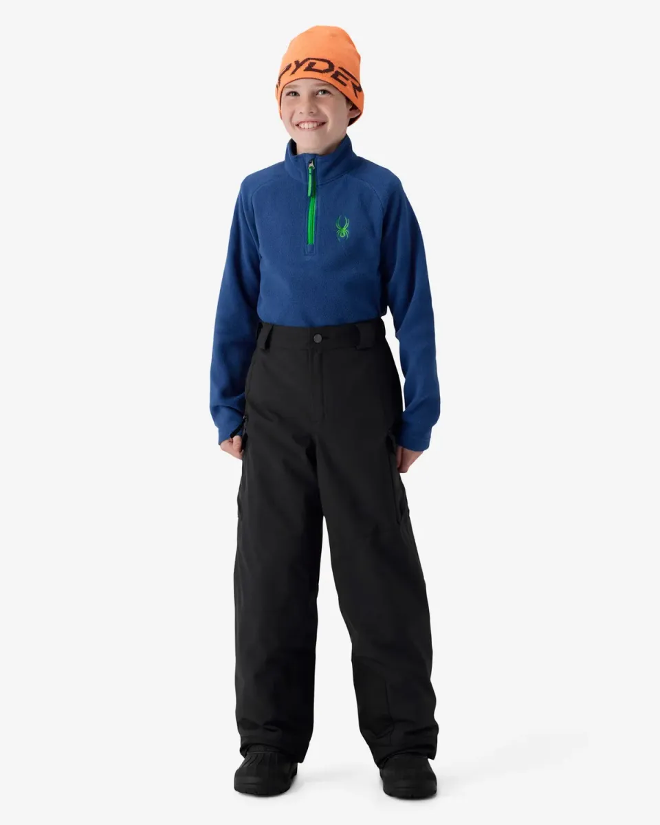 Spyder Kicker skibukse gutt Black isolert