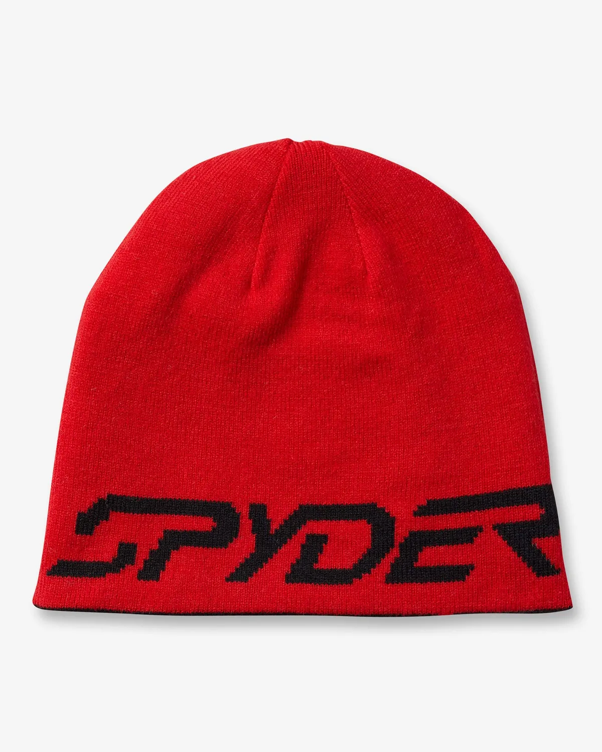 Spyder Reversible Innsbruck lue herre rød vendbar