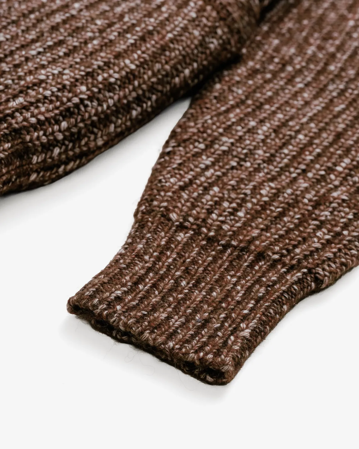 Schott NYC SW2135 cardigan yak brun sjalhals