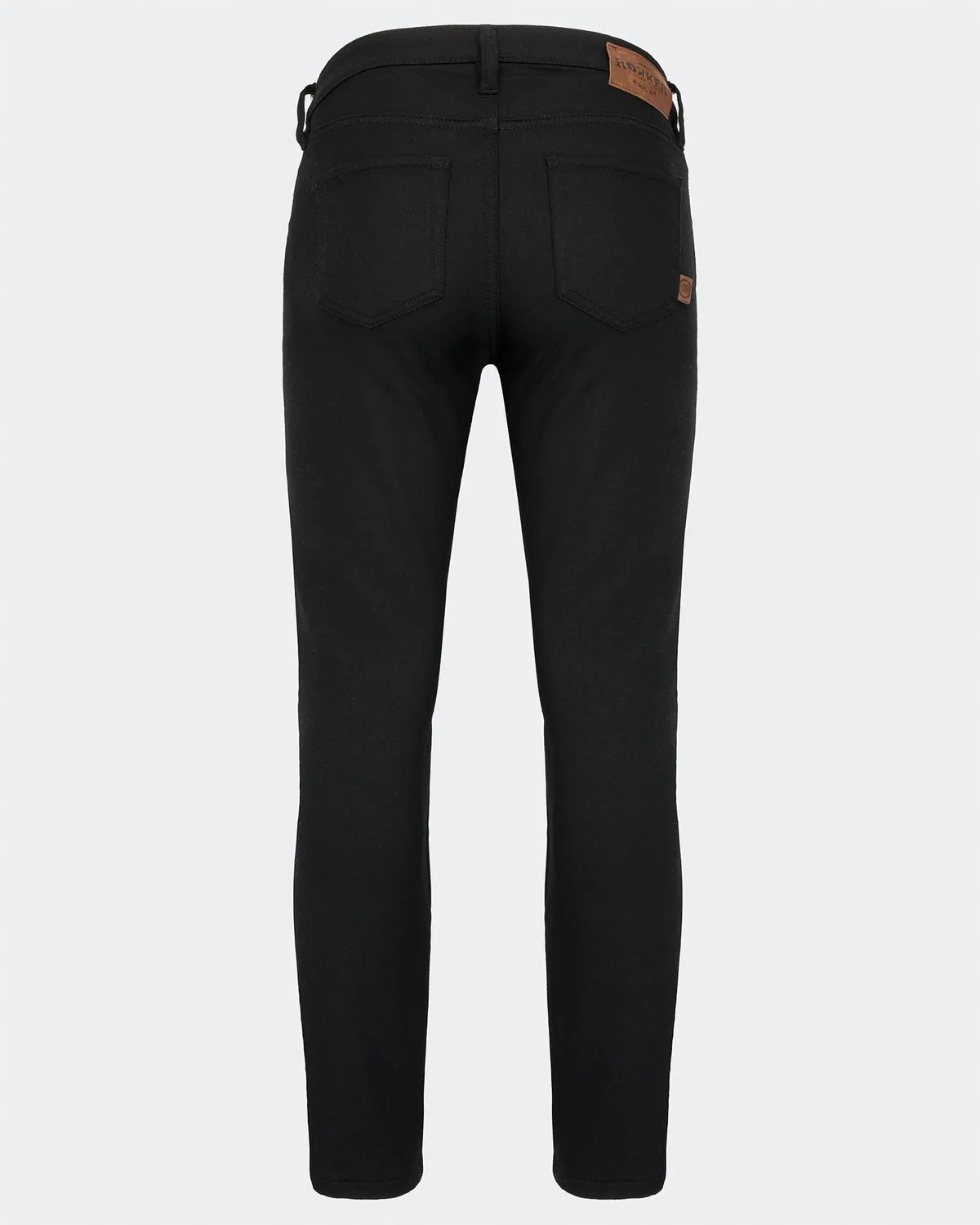 Rokker Sky MC-jeans dame svart AA slim-fit
