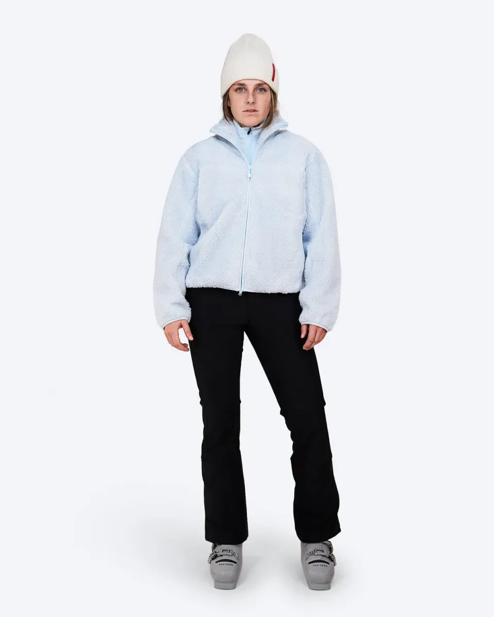 The Mountain Studio E-9 W Soft Wool Pile Jacket pilejakke Ice Water