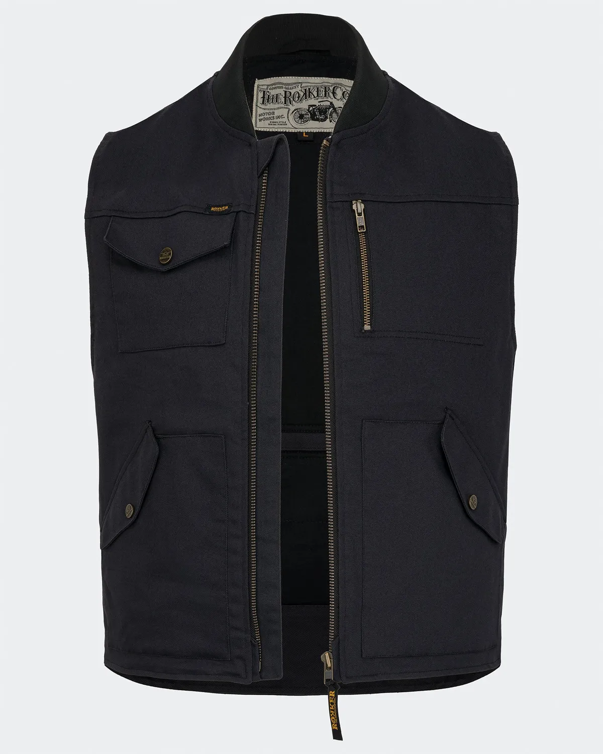 Rokker Ranger Vest II mc-vest svart slitesterk