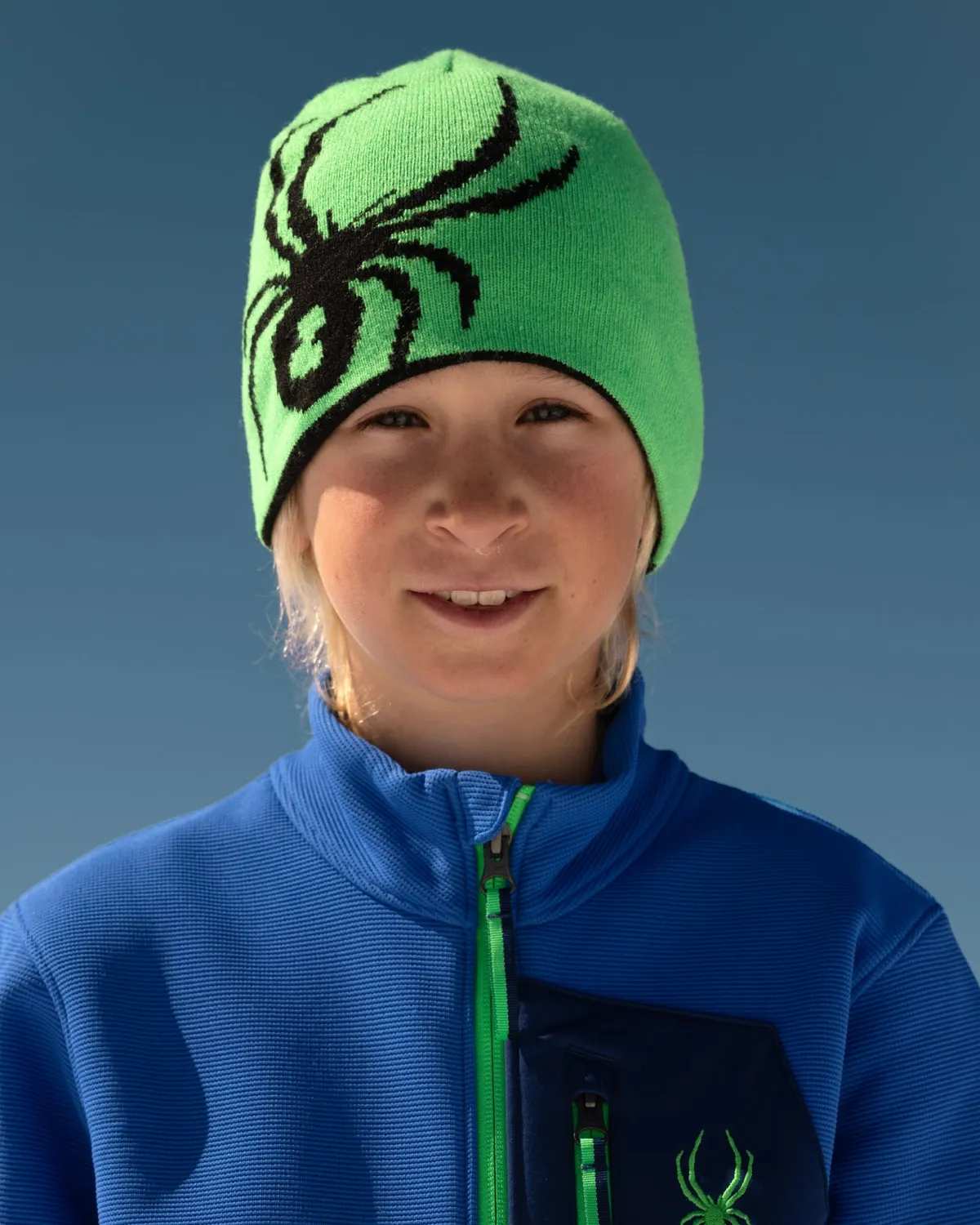 Spyder Reversible Bug lue barn strobe green vendbar