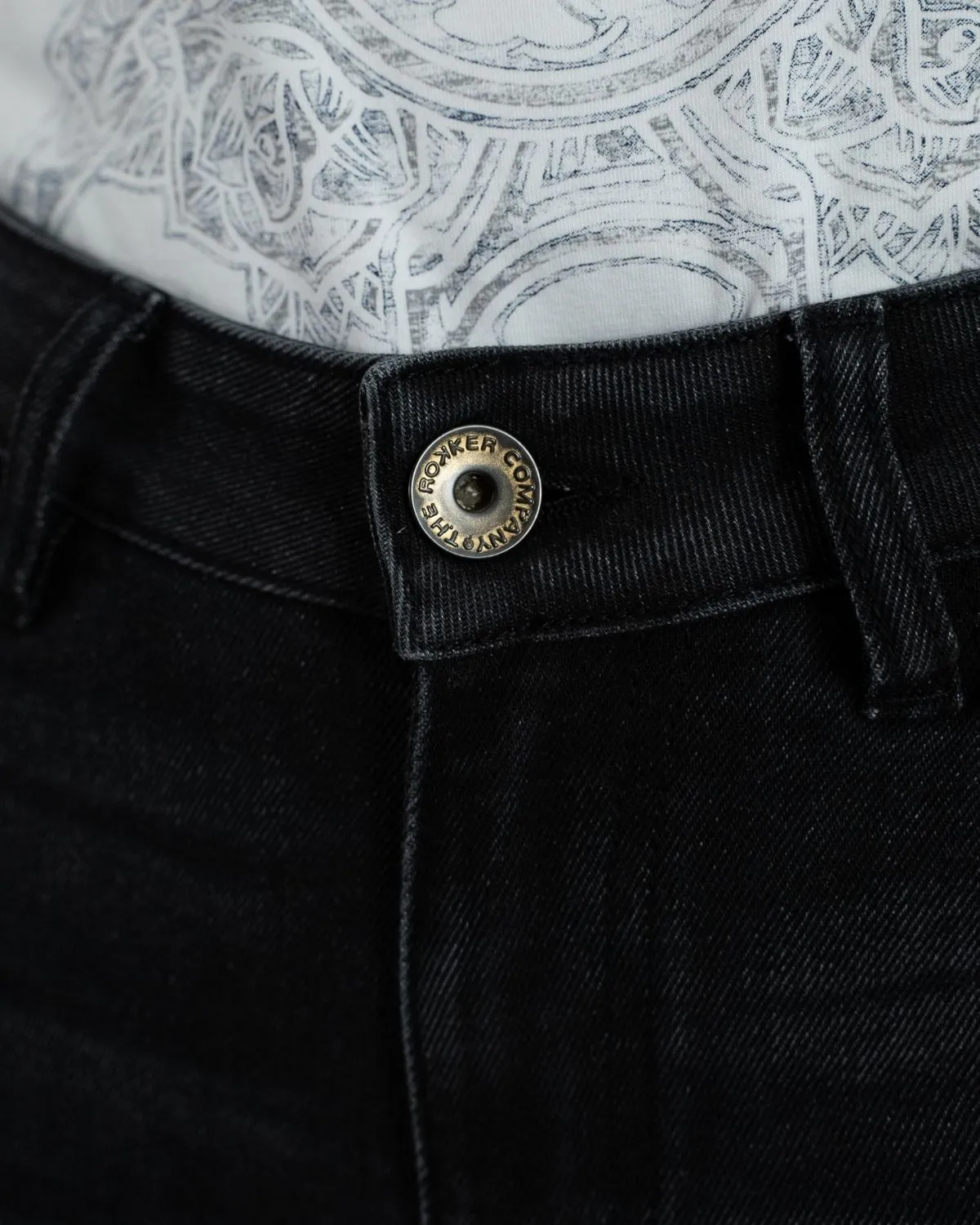 Rokker Rokkertech Mid Straight motorsykkeljeans svart AA