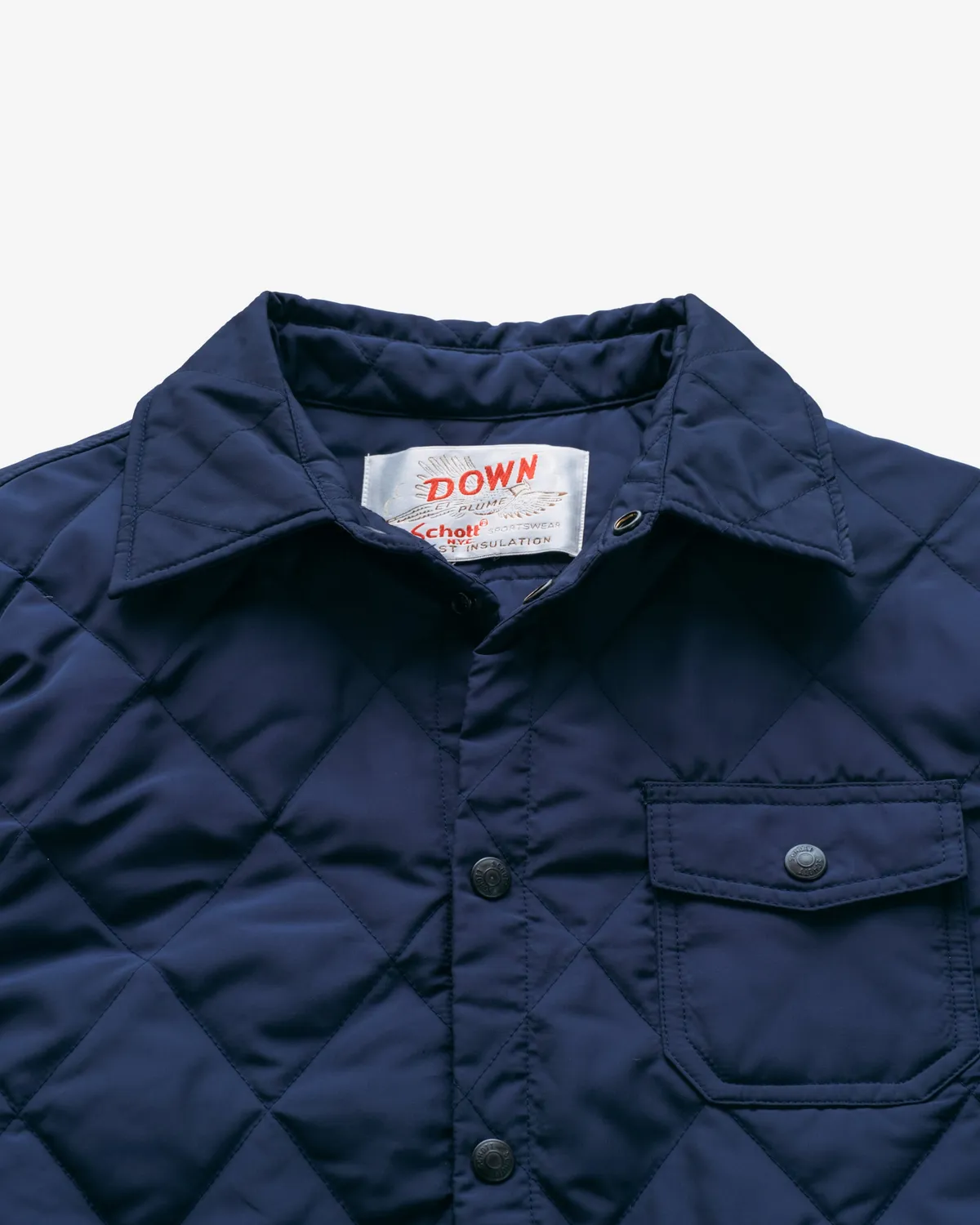 Schott NYC 9122D skjortejakke dun sort