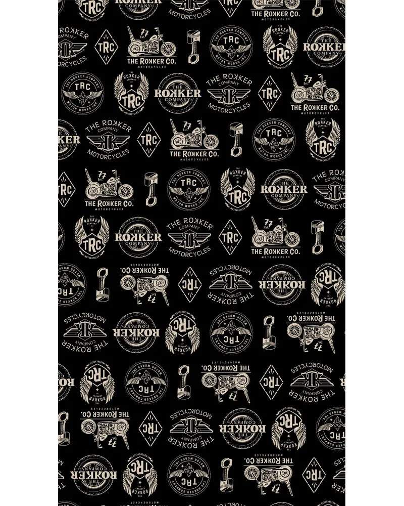 Rokker Tube Logos Black halsvarmer polyester