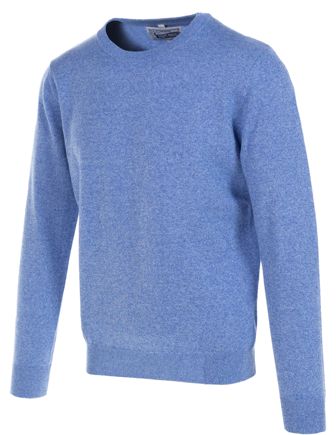Schott NYC SW2202 crewneck genser heather blue bomull