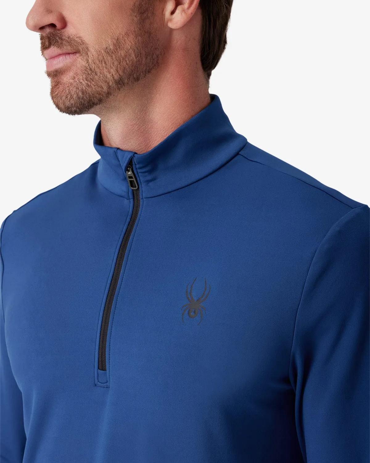 Spyder Prospect quarter zip herre indigo fukttransporterende