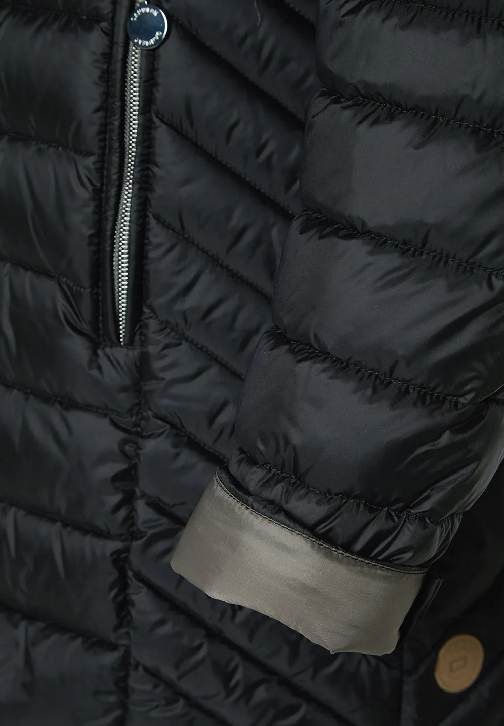 Danwear Albina Light Down dunjakke black lett