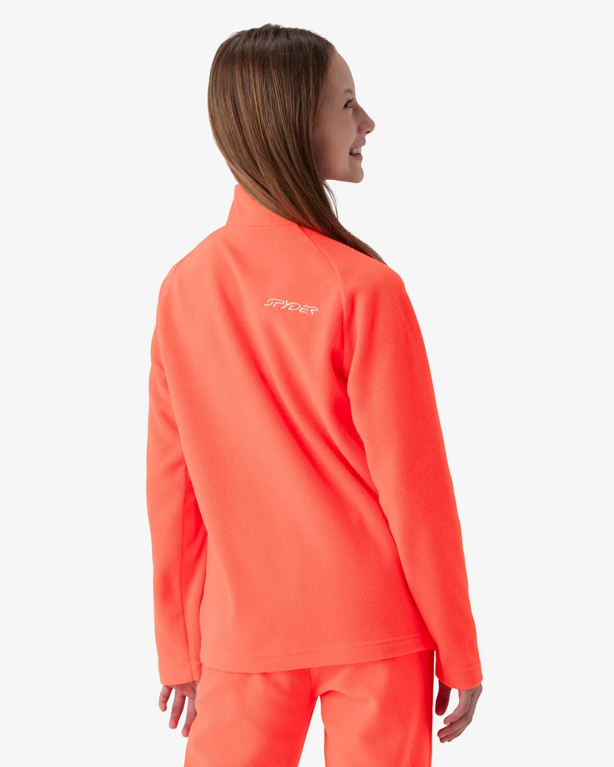 Spyder Speed Fleece Quarter Zip genser barn korall