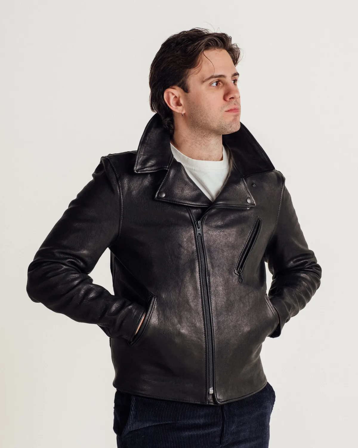 Schott NYC Perfecto P213 skinnjakke svart lammeskinn