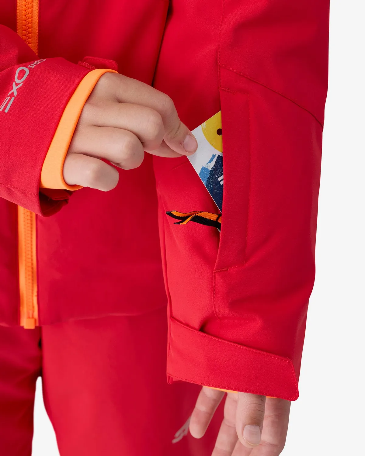 Spyder Leader skijakke barn Spyder Red isolert