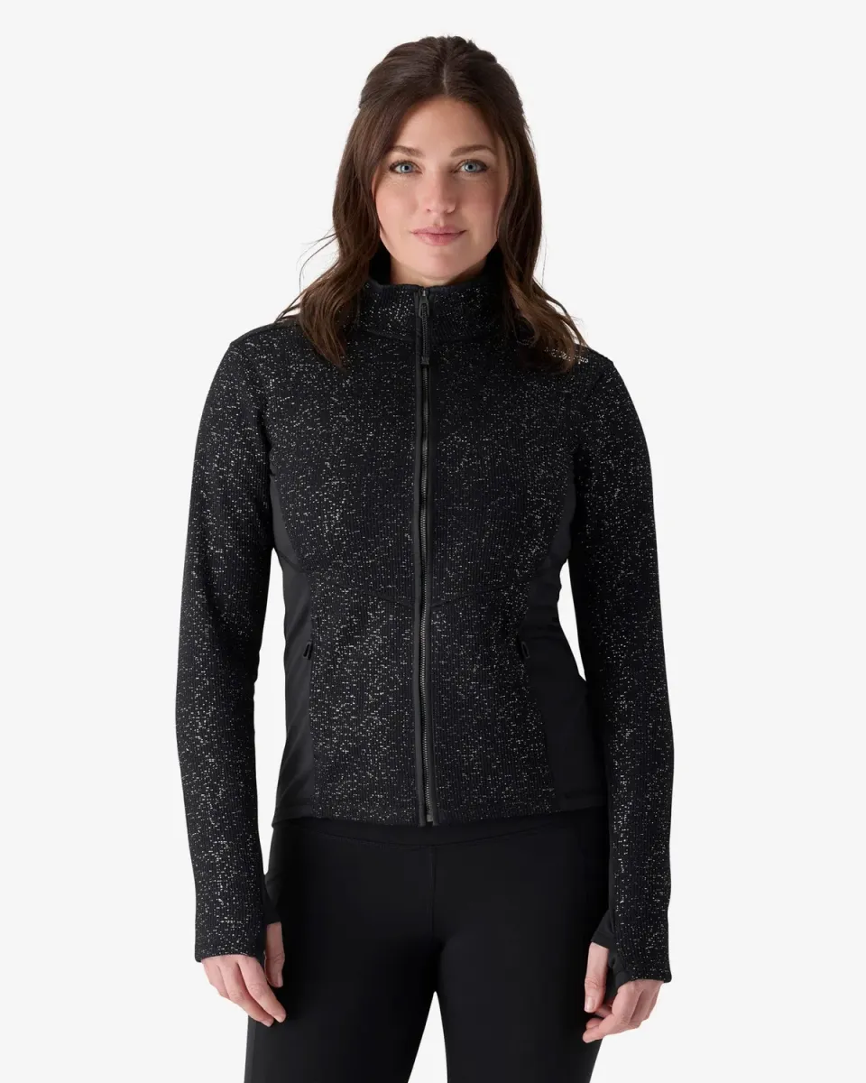 Spyder Luxe fleecejakke svart myk