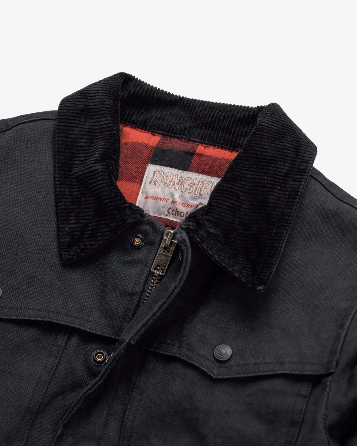 Schott NYC 8631 western arbeidsjakke svart canvas