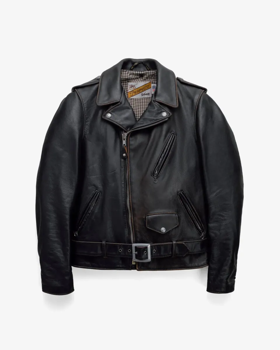 Schott NYC Perfecto P50VN skinnjakke vintage svart