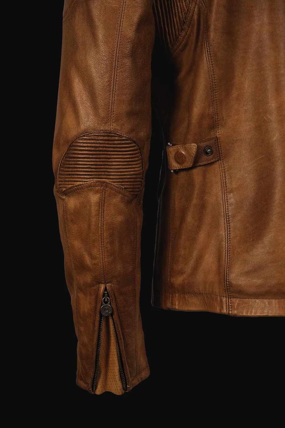 Matchless Kensington motorsykkeljakke antique cuero skinn