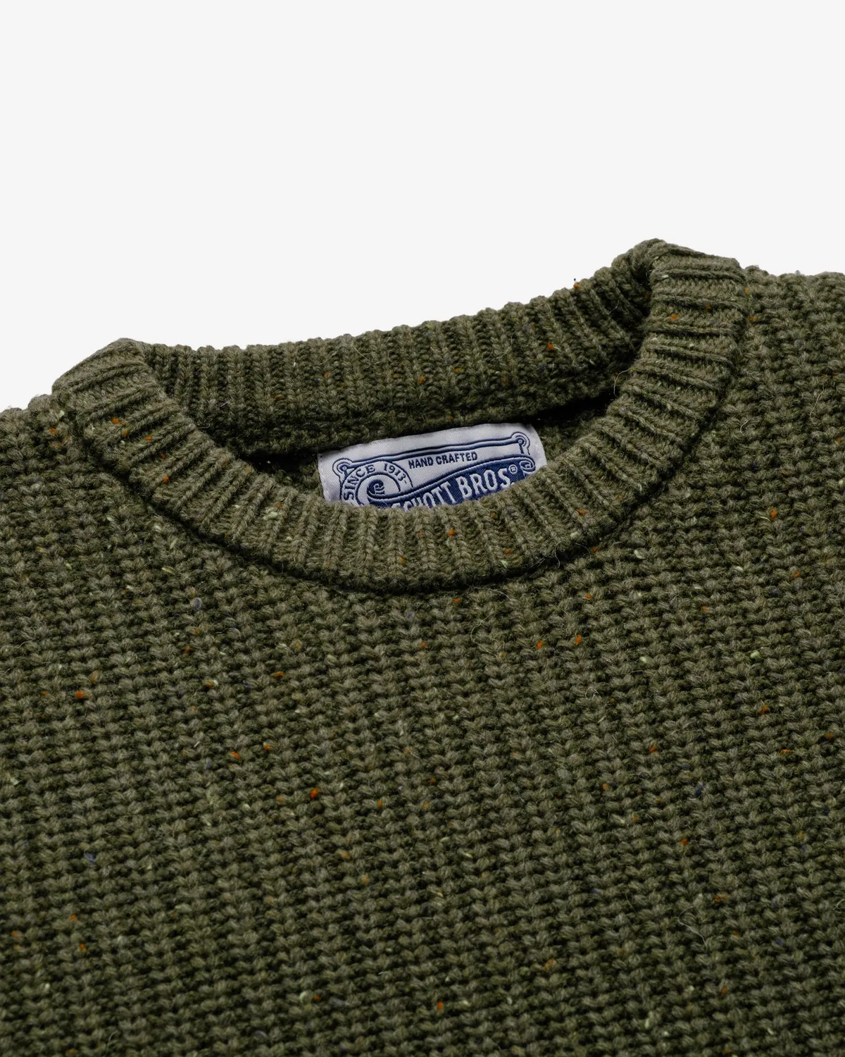 Schott NYC SW2554 ullgenser navy donegalstrikk