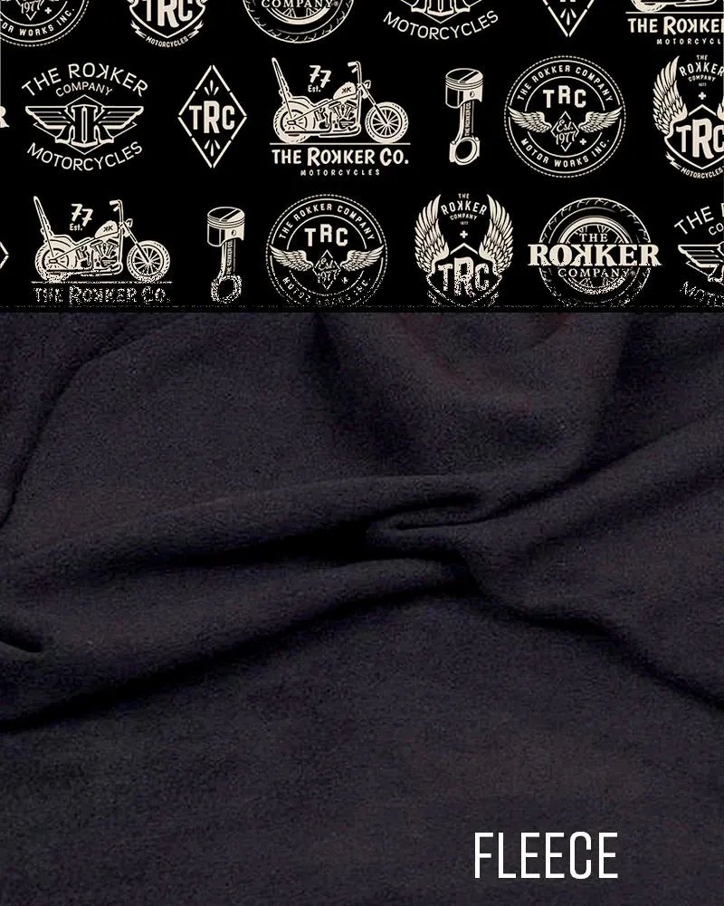 Rokker Fleece Tube Logos halsvarmer svart polarfleece
