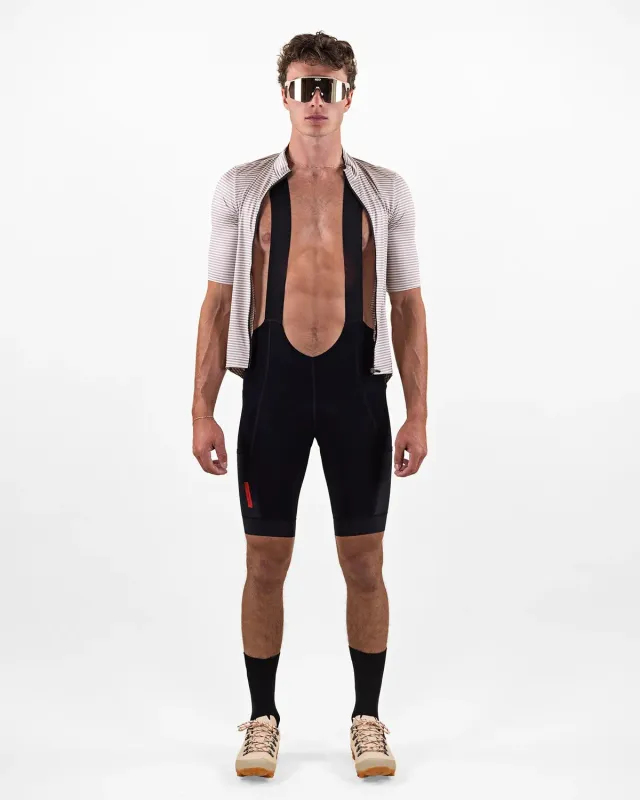The Mountain Studio L-12 Gravel Bib bibshorts svart med pute