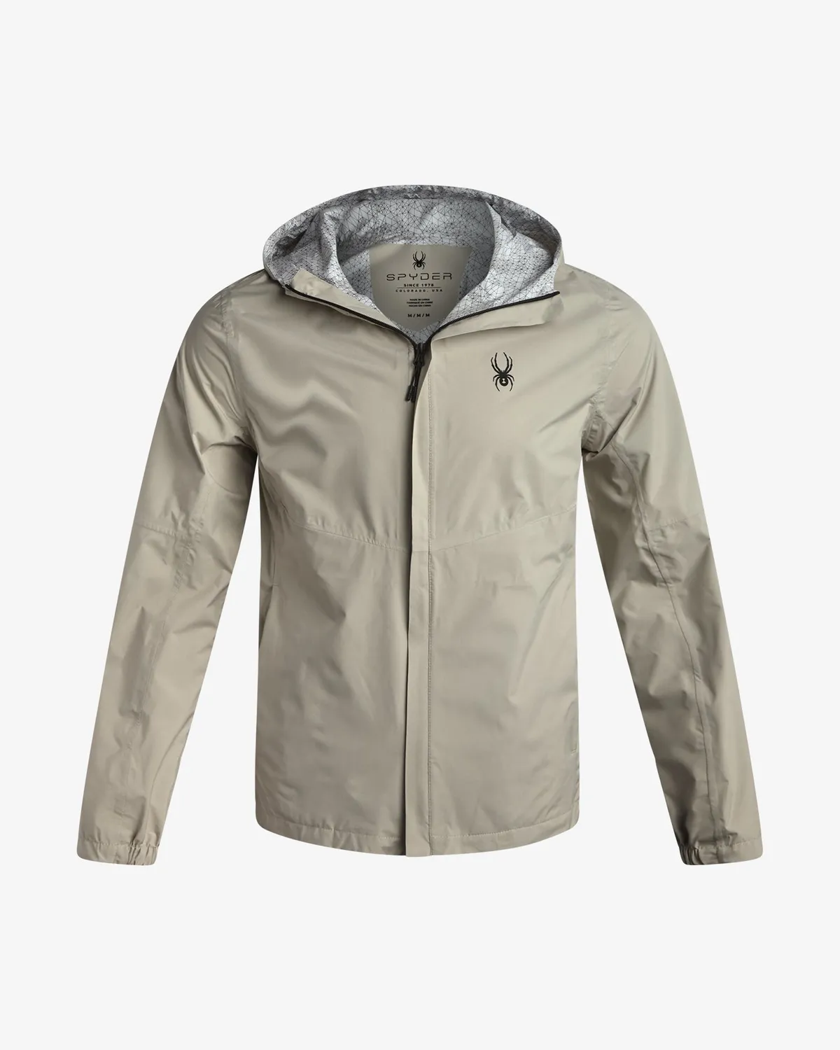 Spyder Cloudy Day regnjakke black herre vanntett