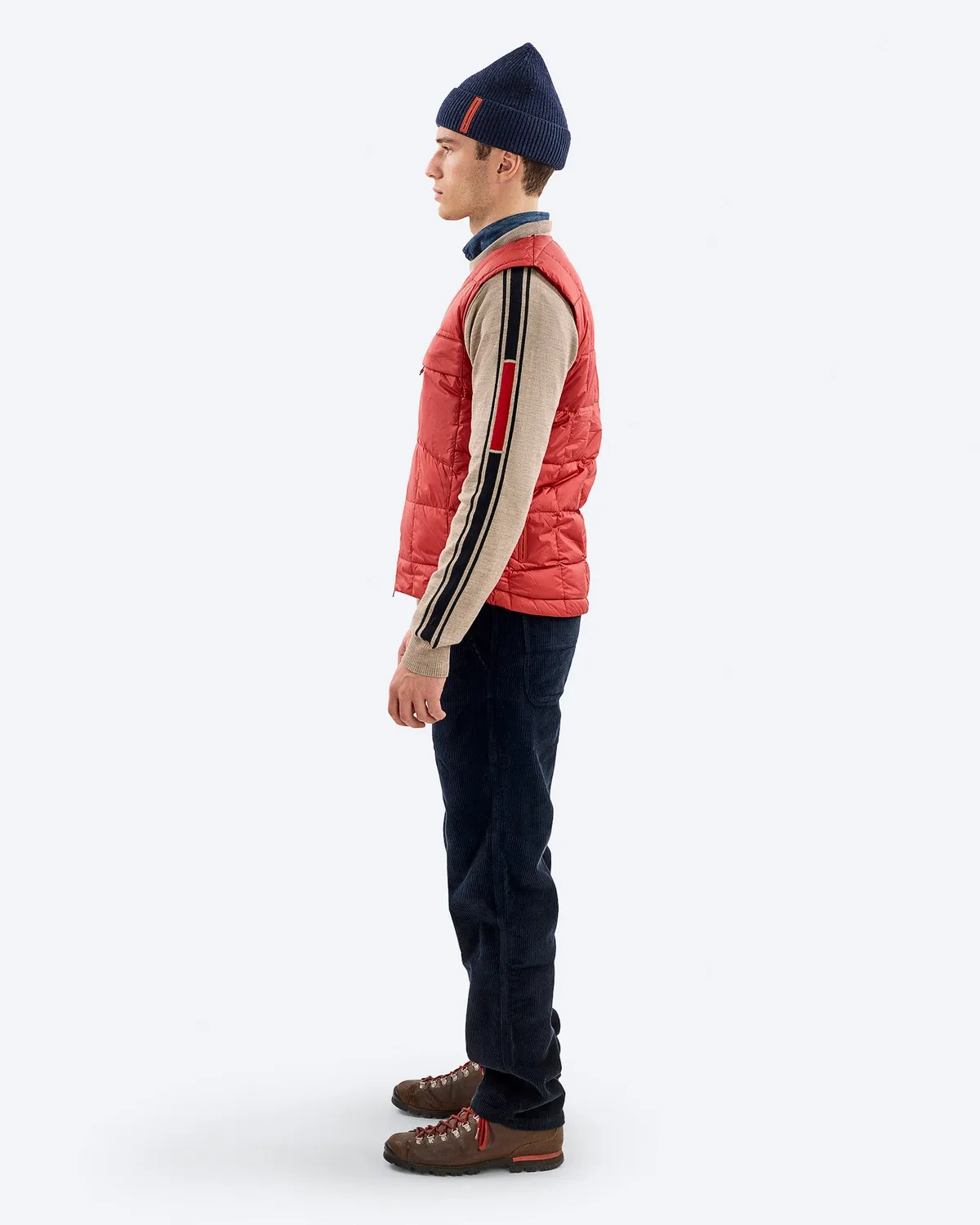 The Mountain Studio V-3 UL Down Vest dunvest Equestrian Red