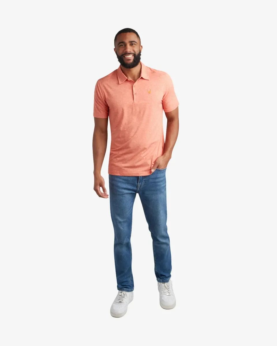 Spyder Jersey poloskjorte herre burnt orange stretch