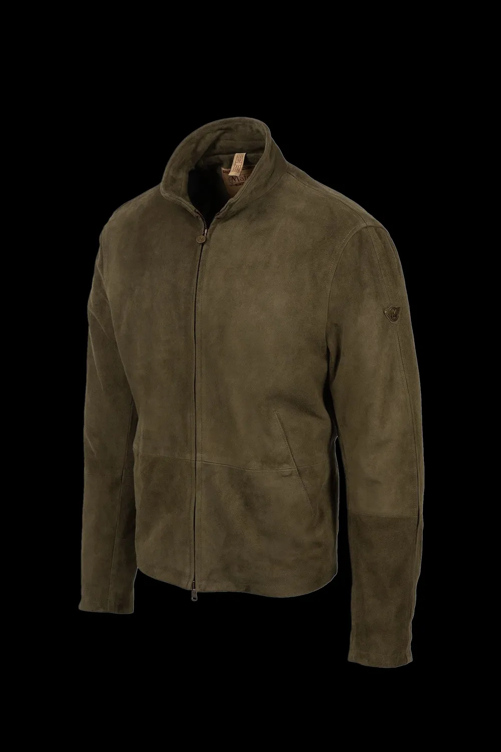 Matchless Craig Blouson skinnjakke militærgrønn semsket