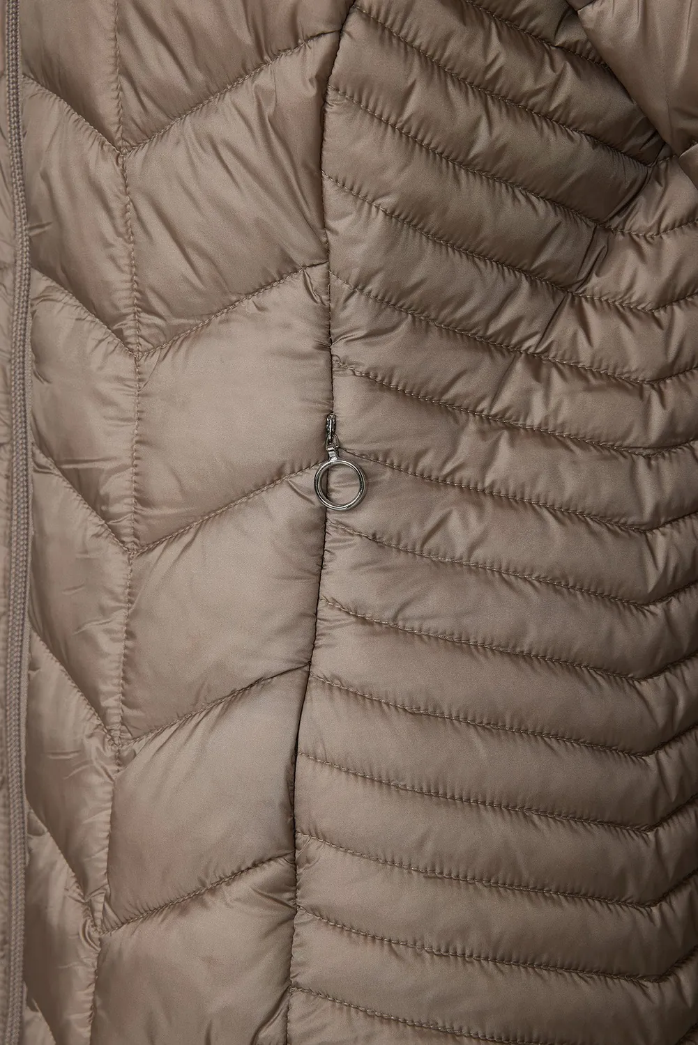 Windfield Gunda dunjakke taupe lett