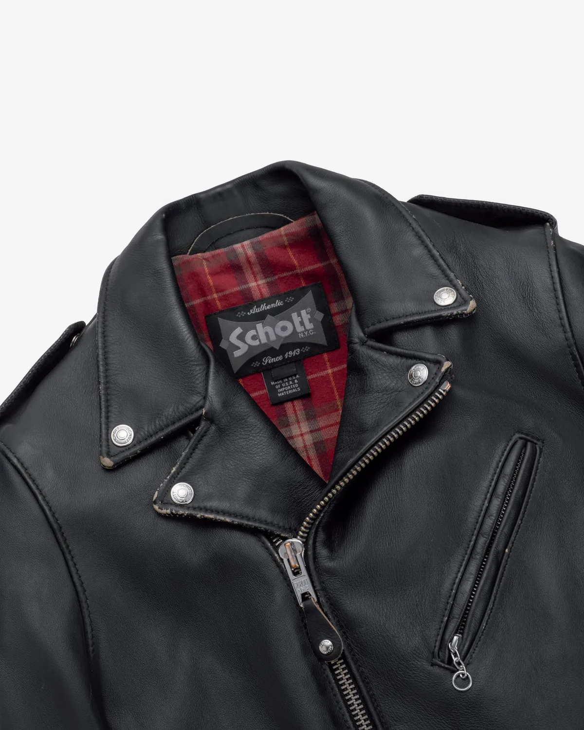Schott NYC 626VN Perfecto skinnjakke svart motorsykkel