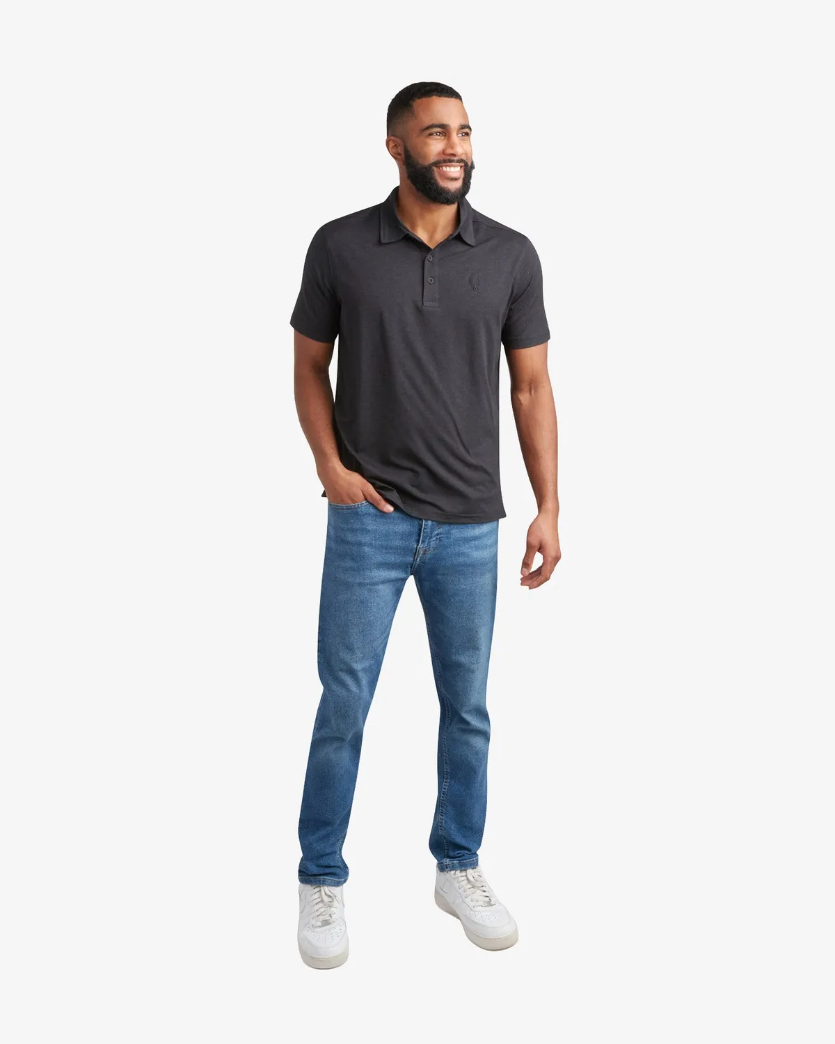 Spyder Jersey Polo svart kortermet stretch
