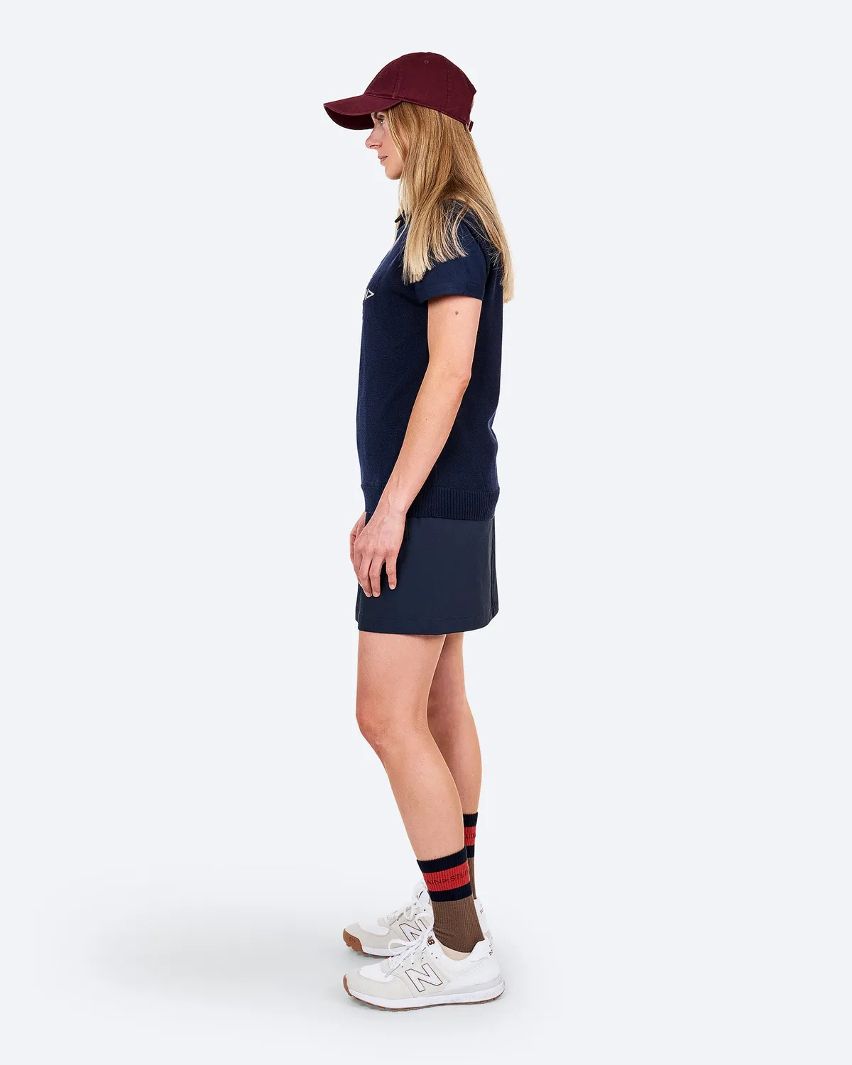 The Mountain Studio K-10 W Knit Sleeveless strikkevest Sky Captain merino